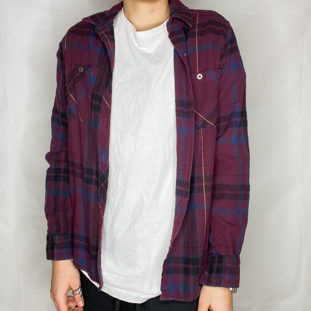 L.A Hearts Plaid Button Up